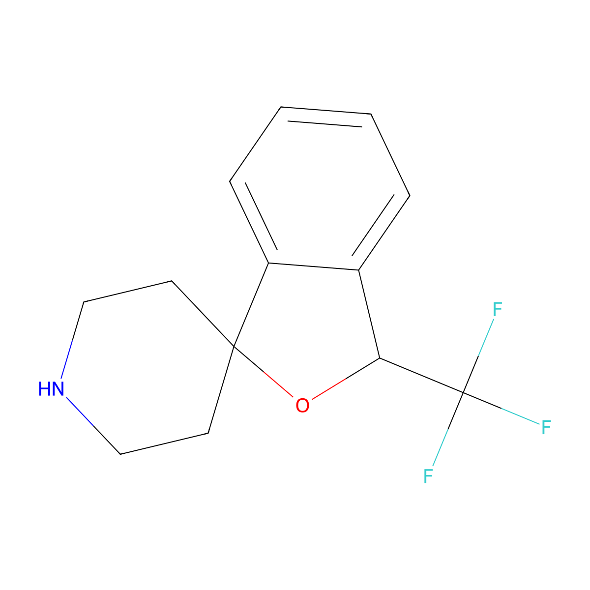 3-(Trifluoromethyl)-3H-spiro[isobenzofuran-1,4'-piperidine] molecular structure, CAS 1427501-76-5