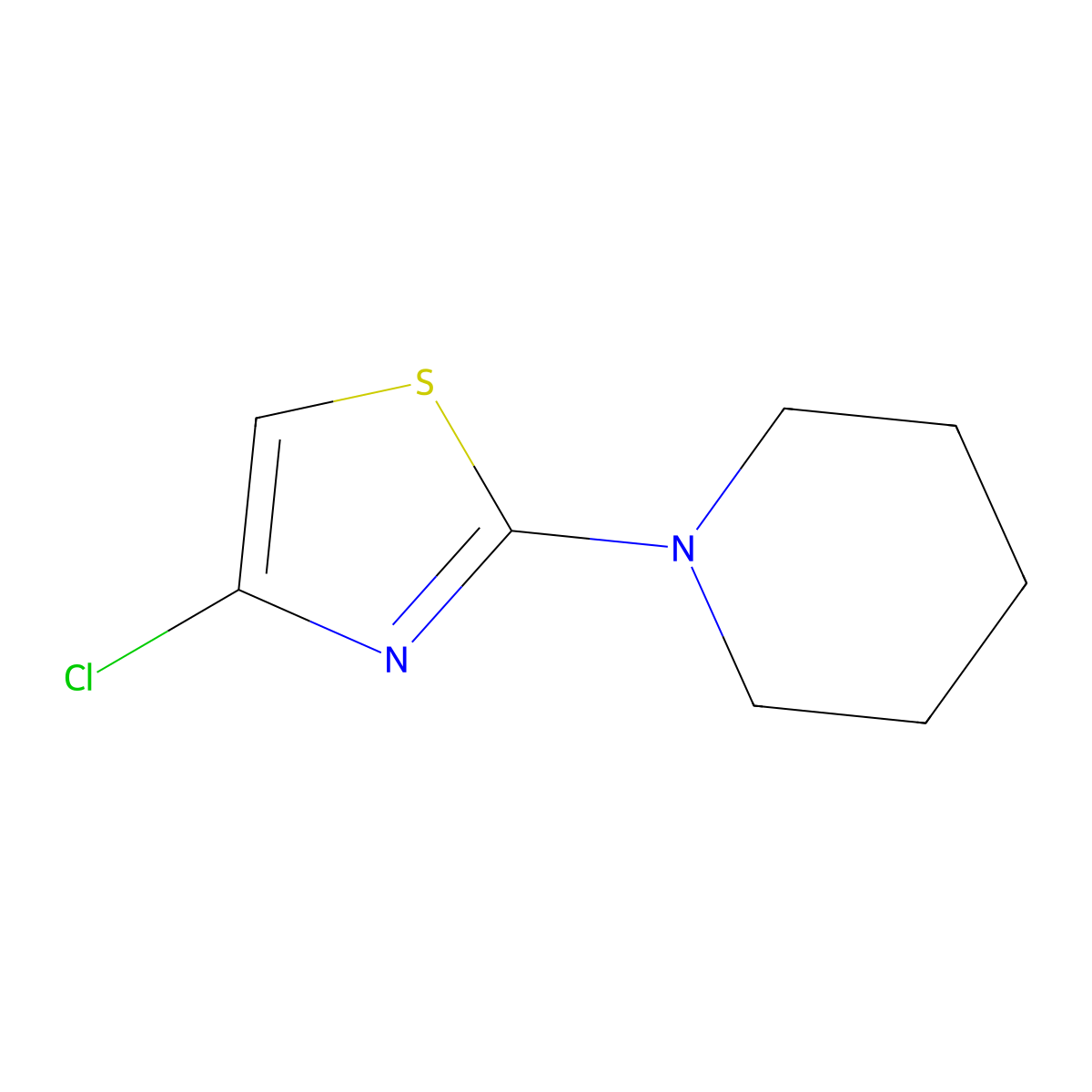 4-Chloro-2-(piperidin-1-YL)thiazole molecular structure, CAS 1427501-96-9
