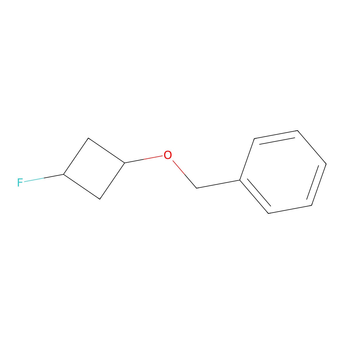 ((3-Fluorocyclobutoxy)methyl)benzene molecular structure, CAS 1427501-98-1
