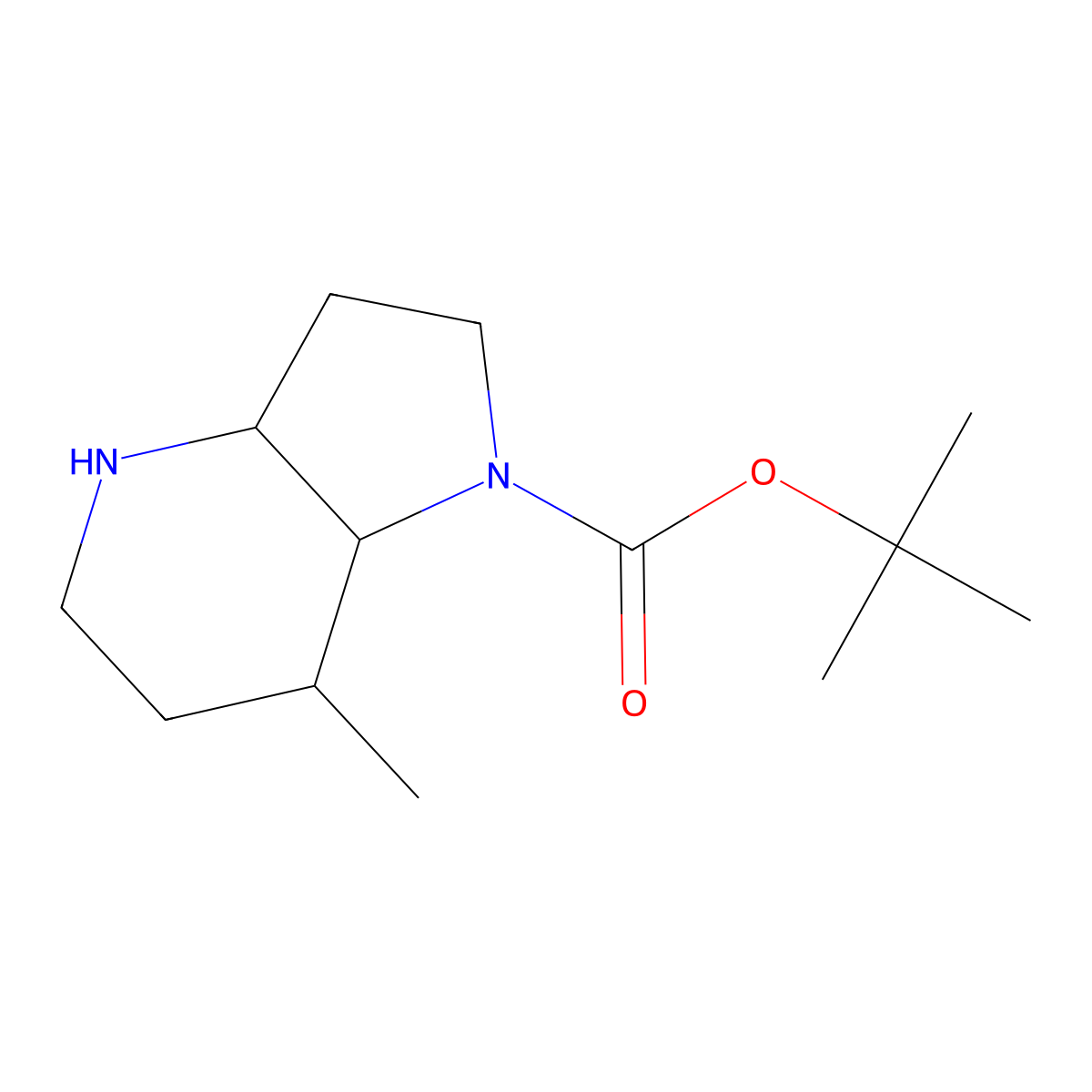 Tert-butyl 7-methyloctahydro-1H-pyrrolo[3,2-B]pyridine-1-carboxylate molecular structure, CAS 1427502-11-1