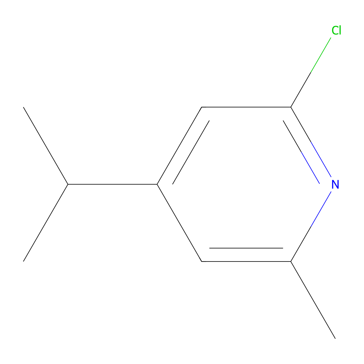 2-Chloro-4-isopropyl-6-methylpyridine molecular structure, CAS 1427502-12-2