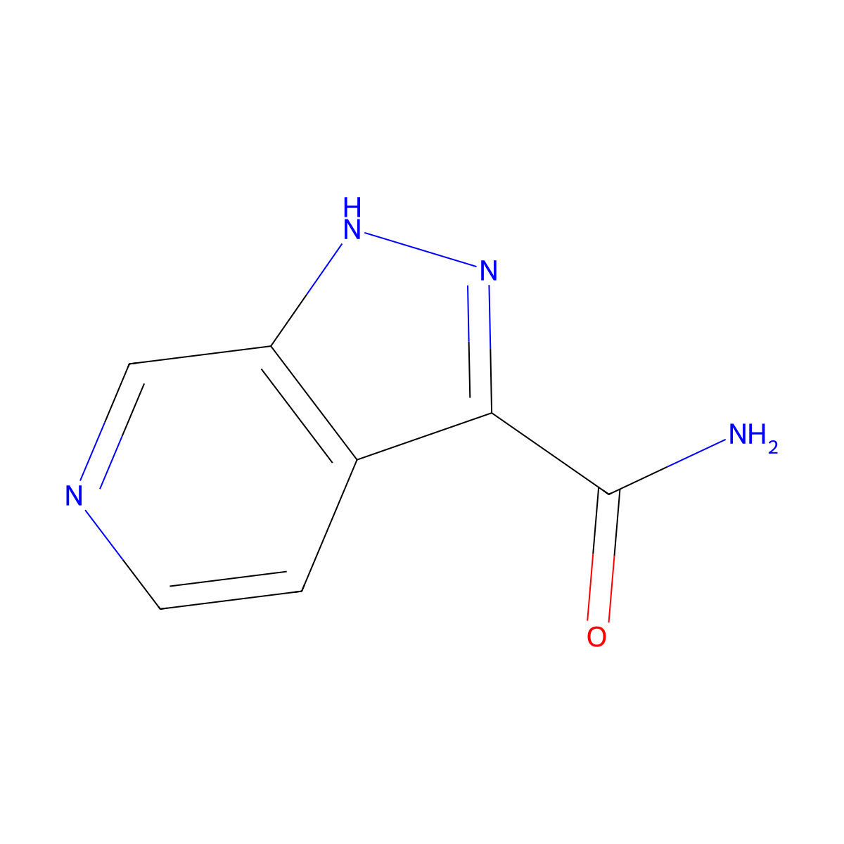 1H-pyrazolo[3,4-c]pyridine-3-carboxamide molecular structure, CAS 1427502-31-5