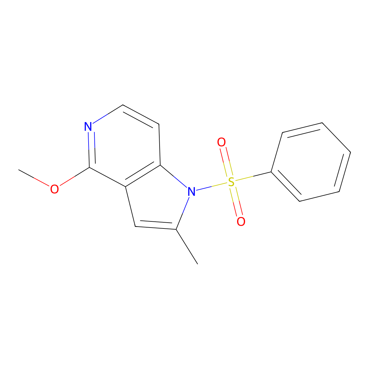 1-Benzenesulfonyl--2-methyl-4-methoxy-5-azaindole molecular structure, CAS 1427502-40-6