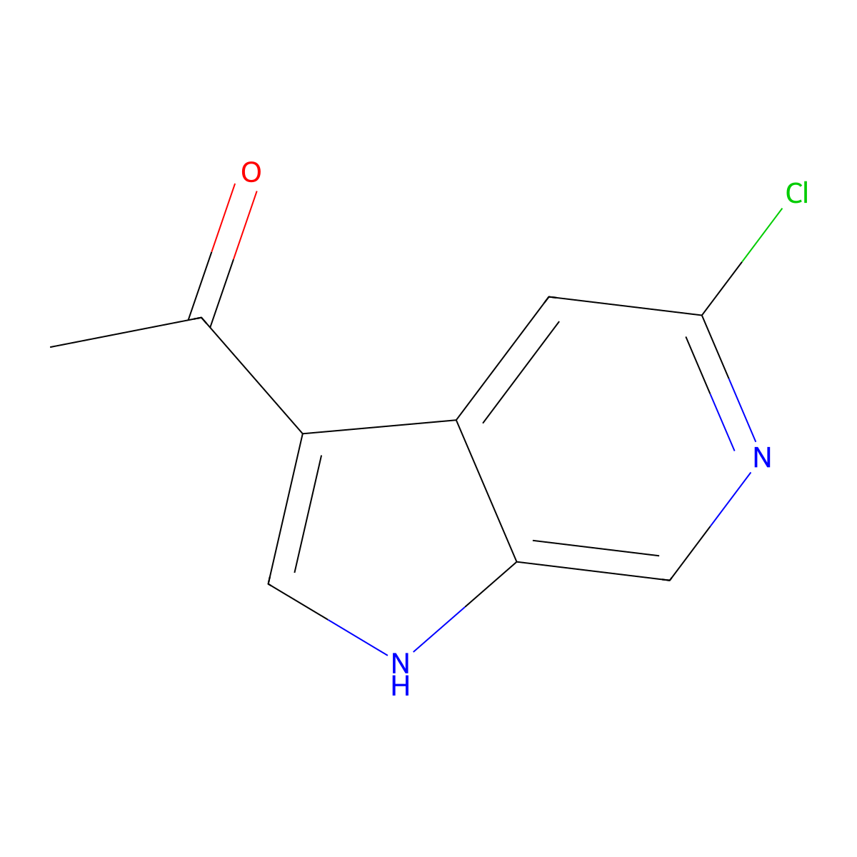 3-Acetyl-5-chloro-6-azaindole molecular structure, CAS 1427502-59-7