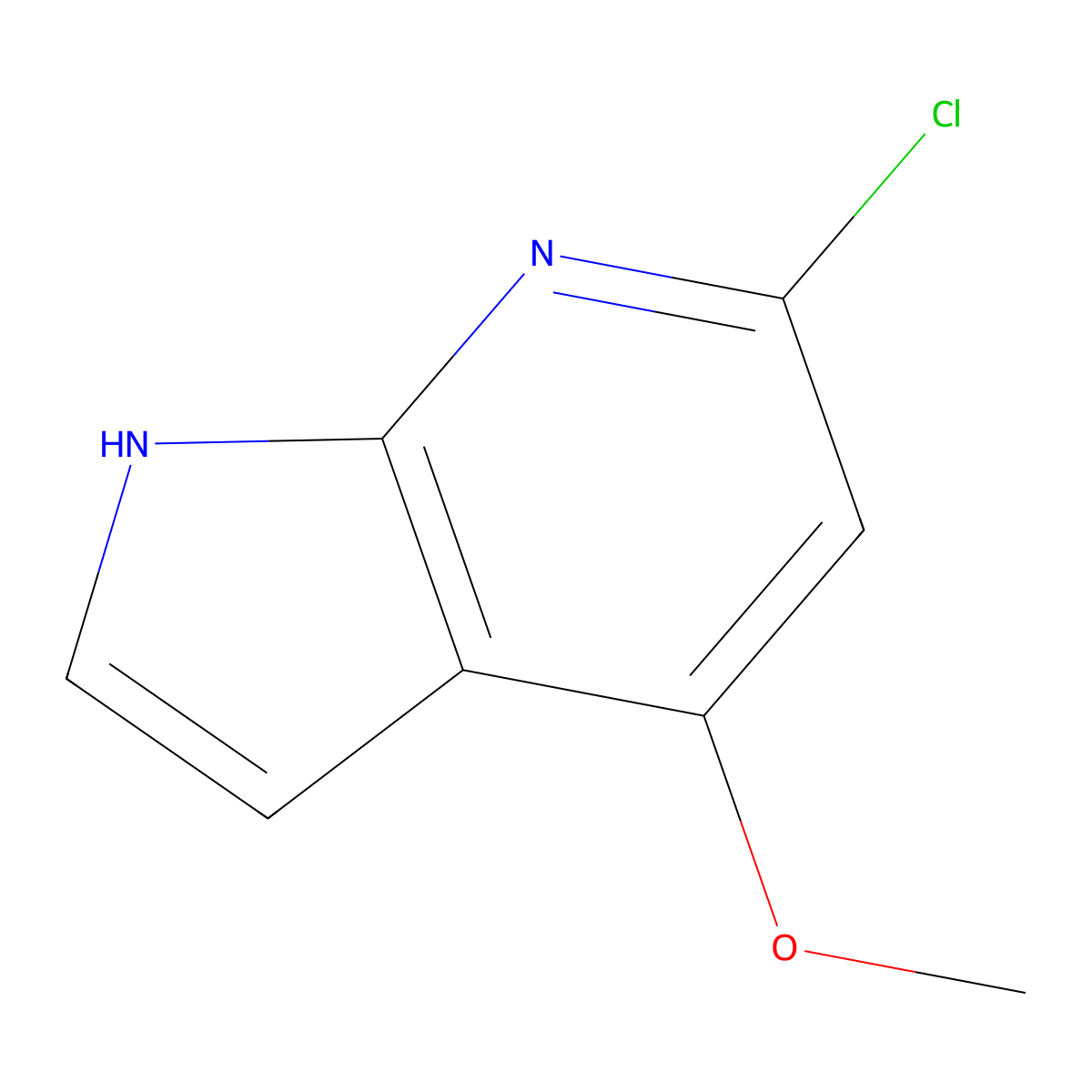 6-Chloro-4-methoxy-7-azaindole molecular structure, CAS 1427502-69-9