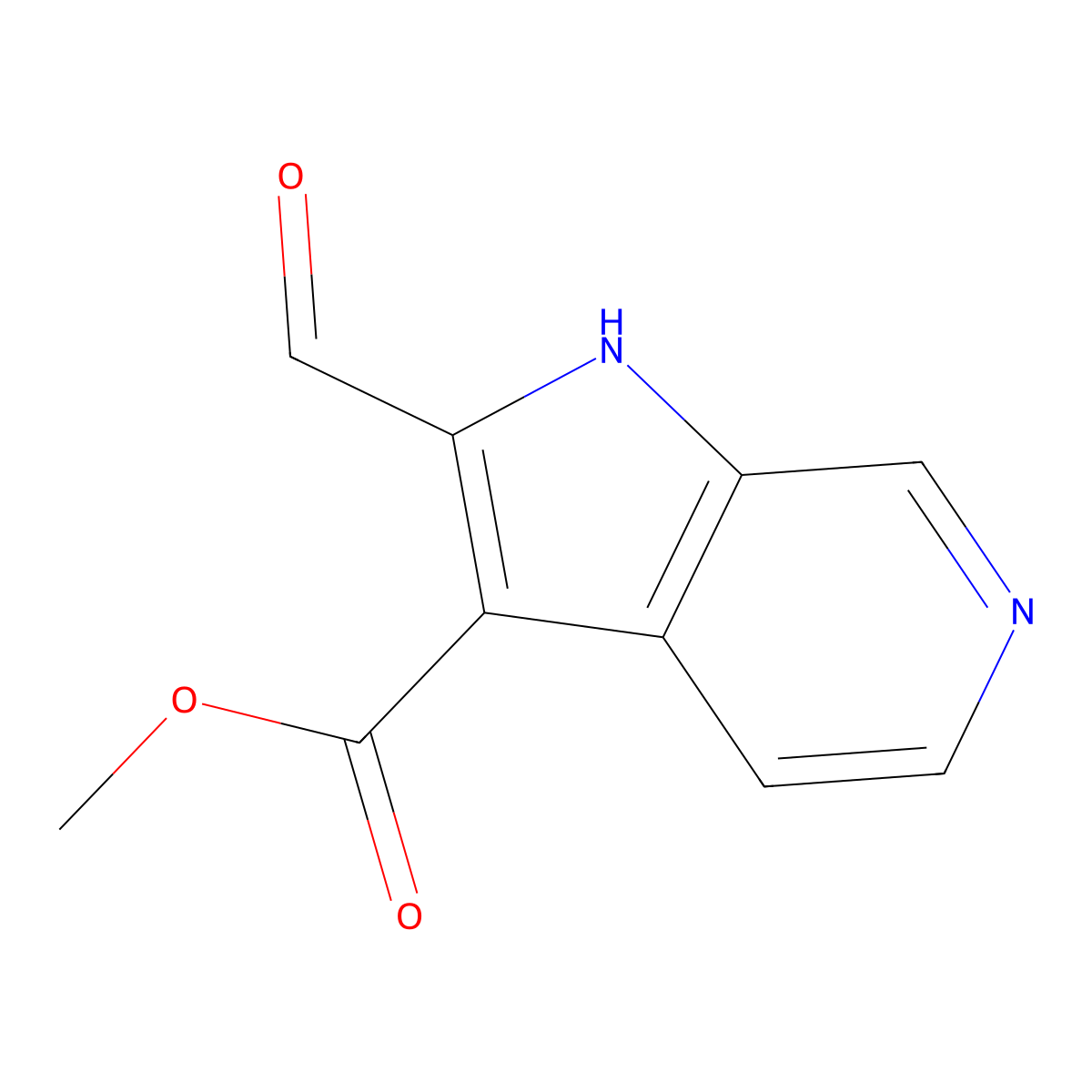 3-Methoxycarbonyl-6-azaindole-2-carbaldehyde molecular structure, CAS 1427502-72-4