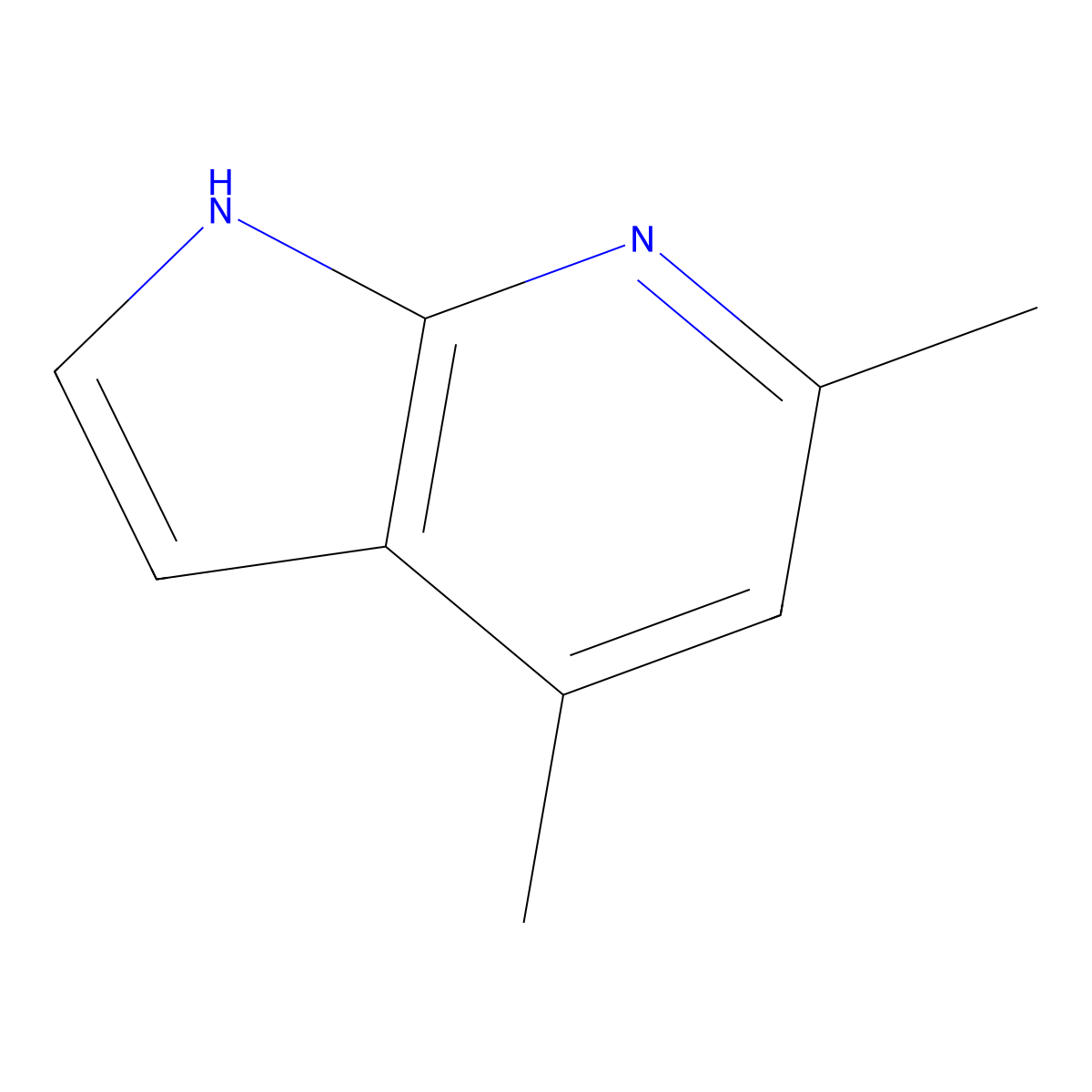 4,6-Dimethyl-7-azaindole molecular structure, CAS 1427502-75-7