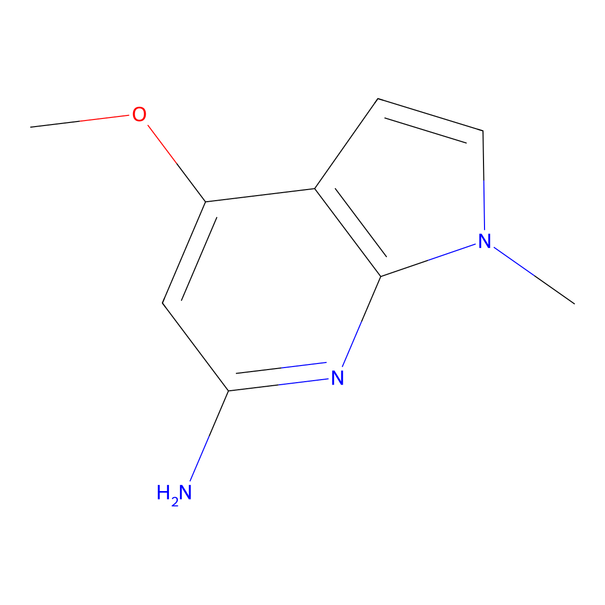6-Amino-1-methyl-4-methoxy-7-azaindole molecular structure, CAS 1427503-48-7
