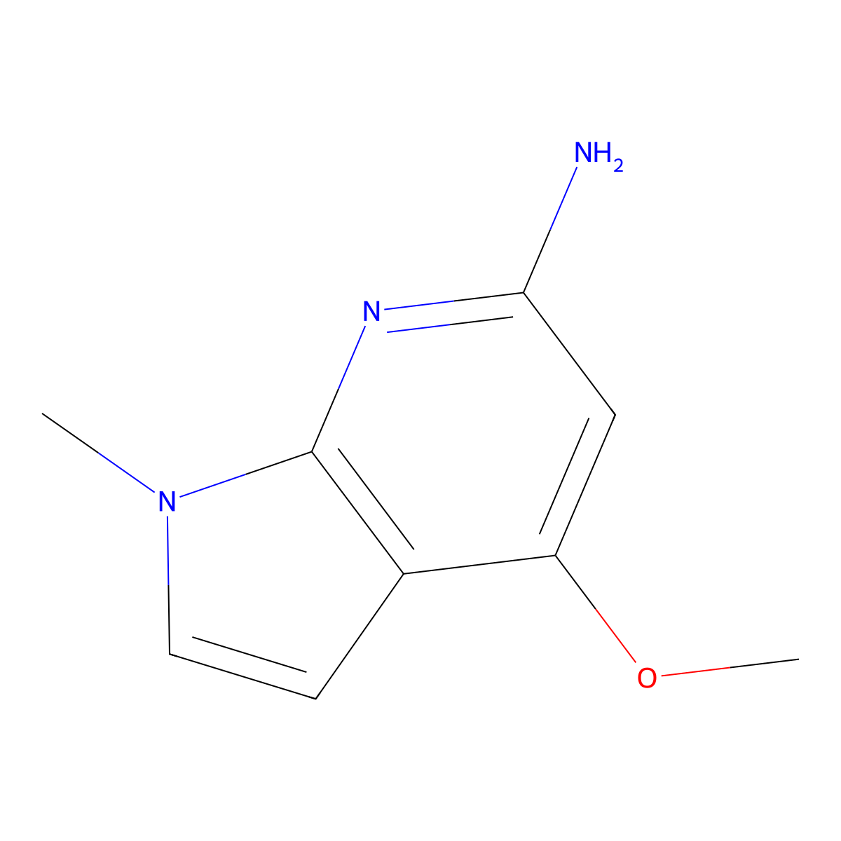 6-Amino-1-methyl-4-methoxy-7-azaindole molecular structure, CAS 1427503-48-7