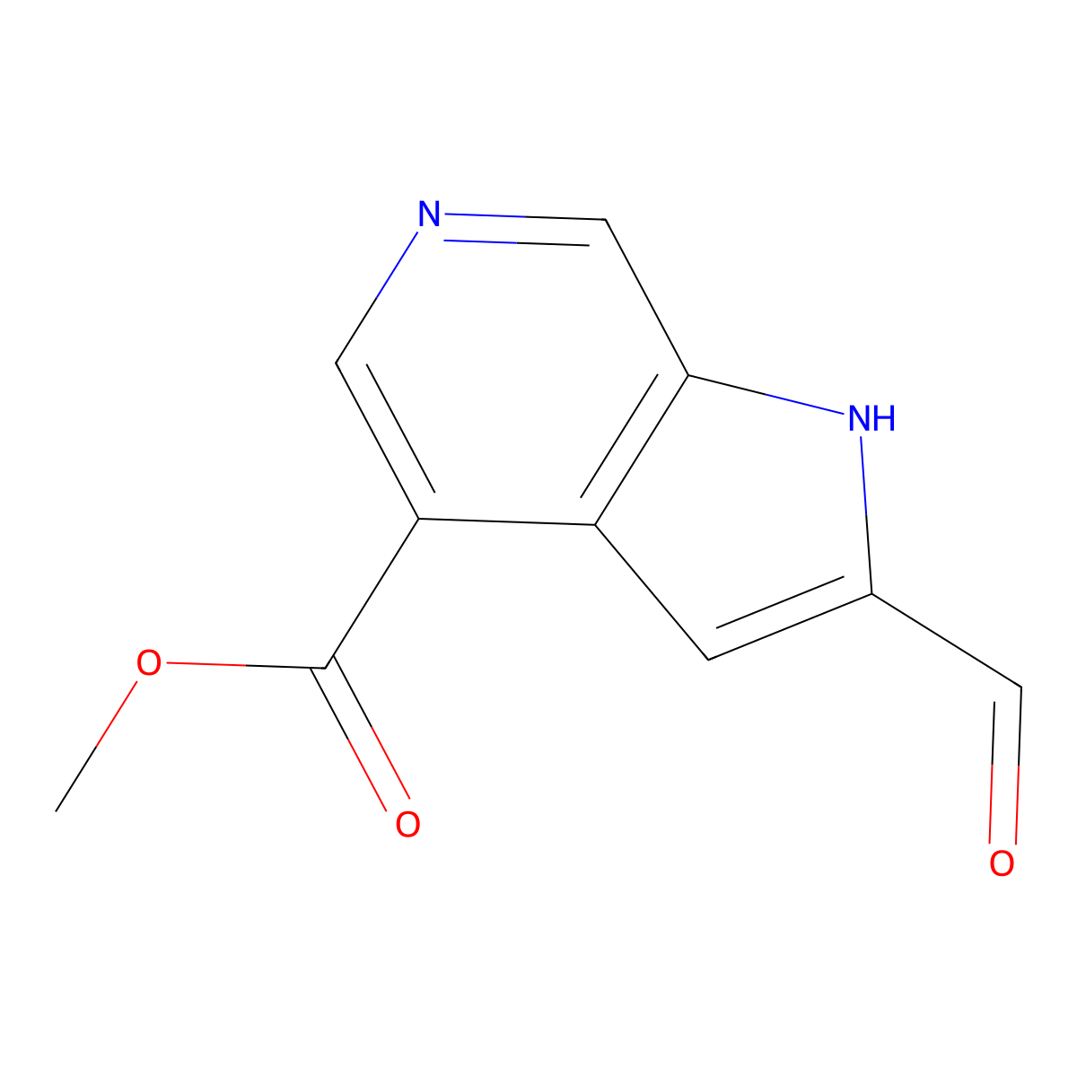 4-Methoxycarbonyl-6-azaindole-2-carbaldehyde molecular structure, CAS 1427503-82-9