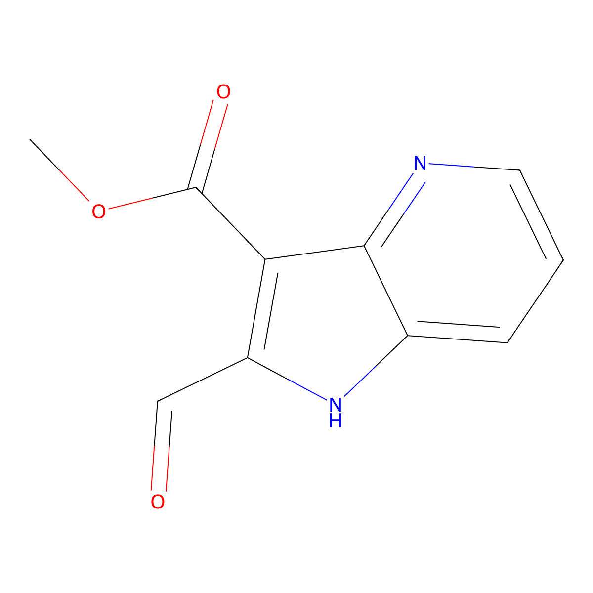 3-Methoxycarbonyl-4-azaindole-2-carbaldehyde molecular structure, CAS 1427504-69-5