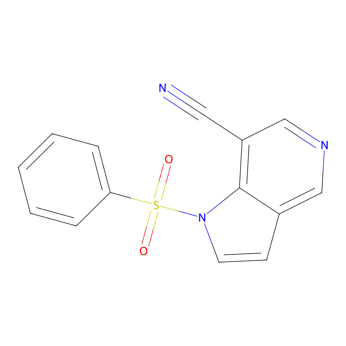 1-Benzenesulfonyl-7-cyano-5-azaindole molecular structure, CAS 1427504-85-5