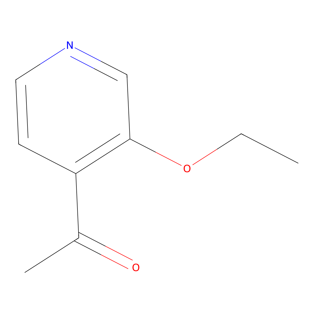 1-(3-Ethoxypyridin-4-yl)ethan-1-one molecular structure, CAS 1427522-40-4