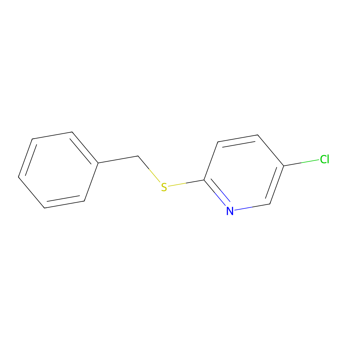 2-(Benzylthio)-5-chloropyridine molecular structure, CAS 1427562-69-3