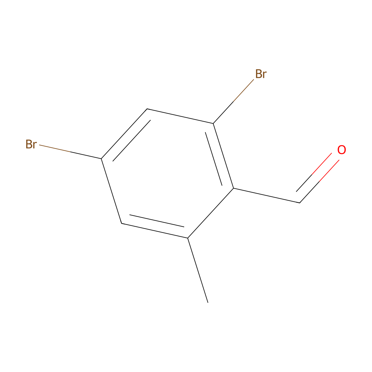 2,4-Dibromo-6-methylbenzaldehyde molecular structure, CAS 1427565-04-5