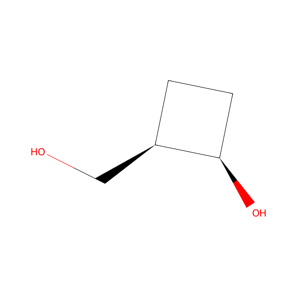 cis-2-(Hydroxymethyl)cyclobutan-1-ol molecular structure, CAS 142758-70-1