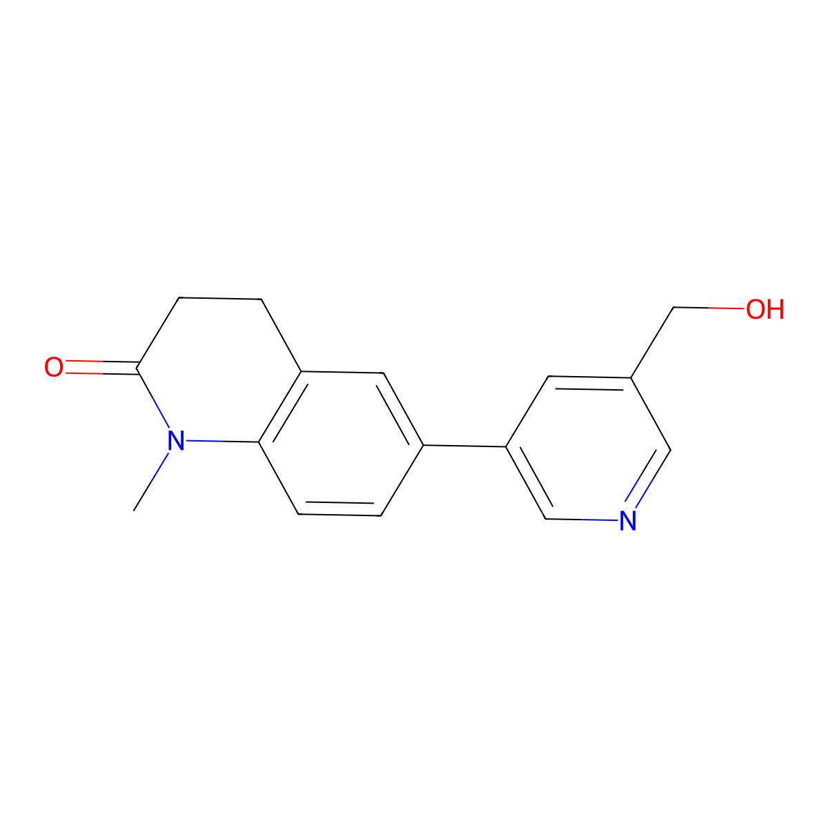 6-(5-Hydroxymethyl-pyridin-3-yl)-1-methyl-3,4-dihydro-1H-quinolin-2-one molecular structure, CAS 1427588-22-4