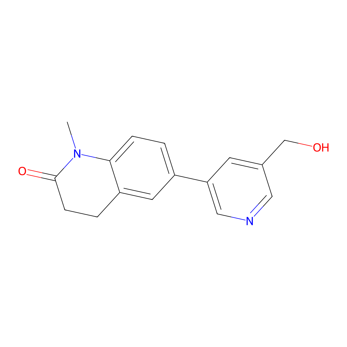 6-(5-Hydroxymethyl-pyridin-3-yl)-1-methyl-3,4-dihydro-1H-quinolin-2-one molecular structure, CAS 1427588-22-4