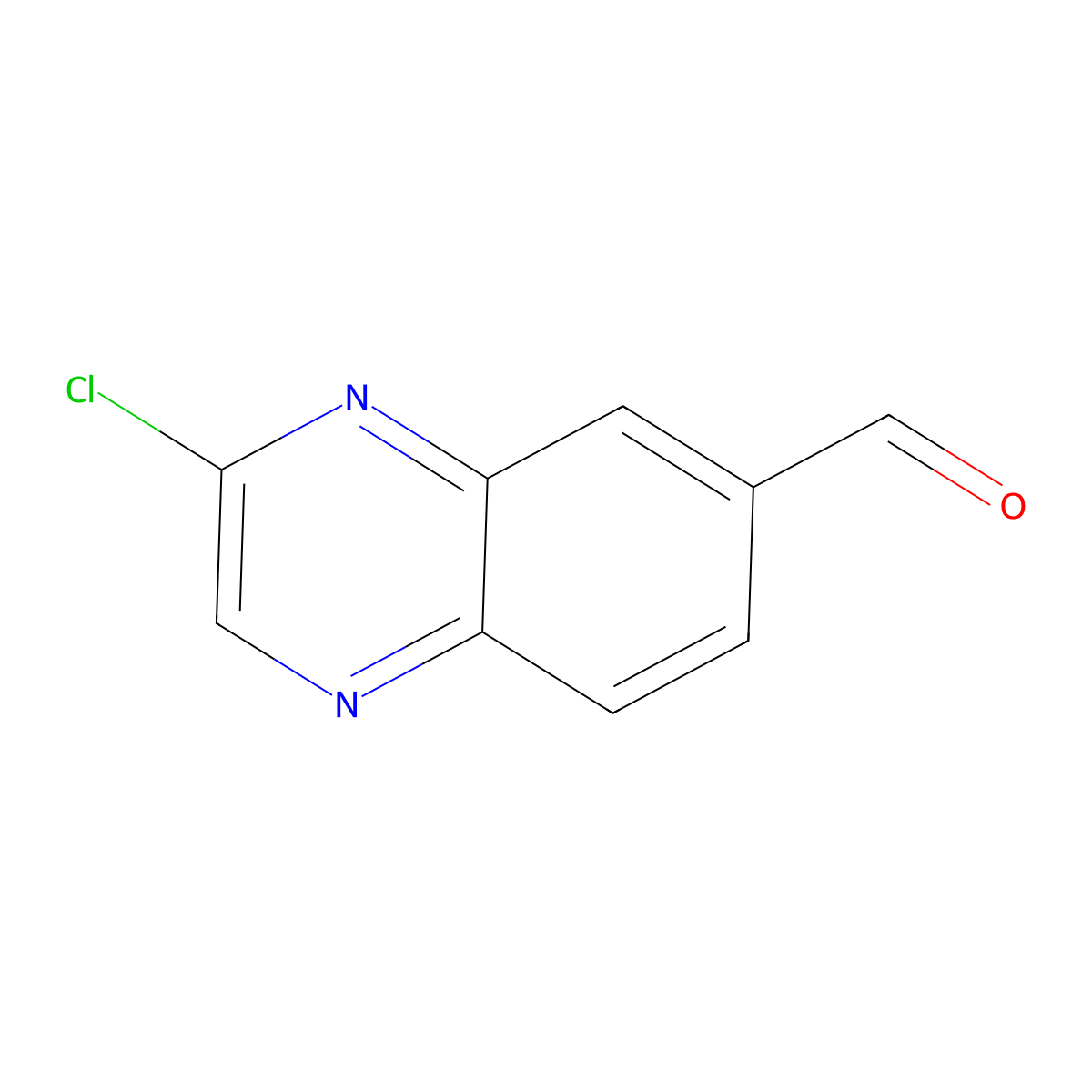 3-Chloroquinoxaline-6-carbaldehyde molecular structure, CAS 1427632-20-9
