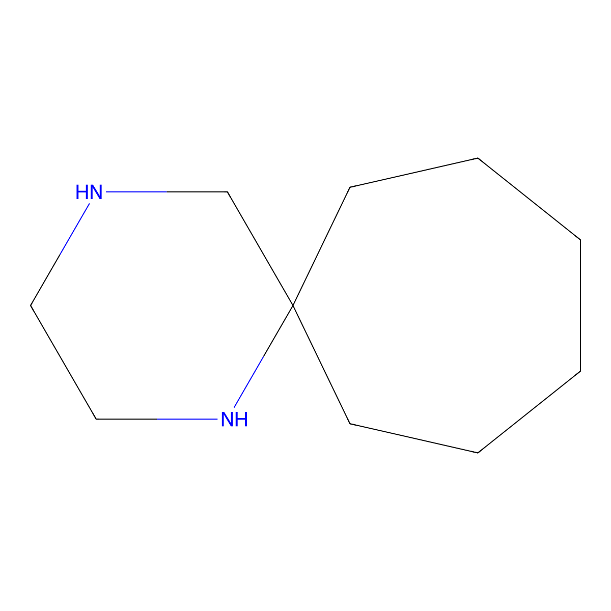 1,4-Diazaspiro[5.6]dodecane molecular structure, CAS 14277-81-7