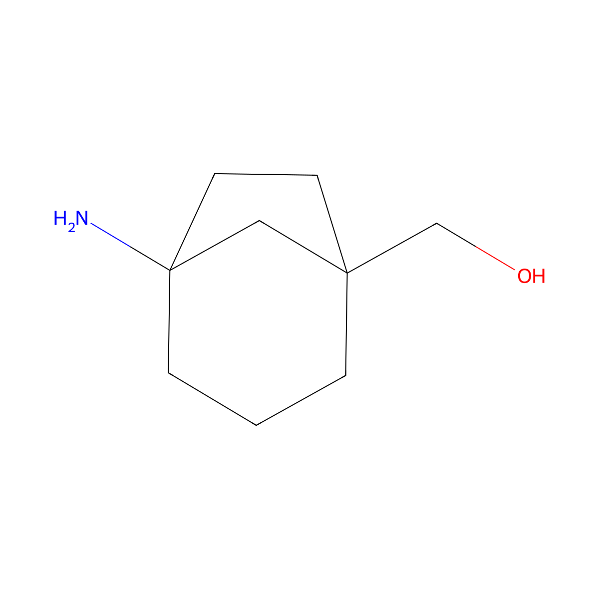 (5-Aminobicyclo[3.2.1]octan-1-yl)methanol molecular structure, CAS 1427704-93-5