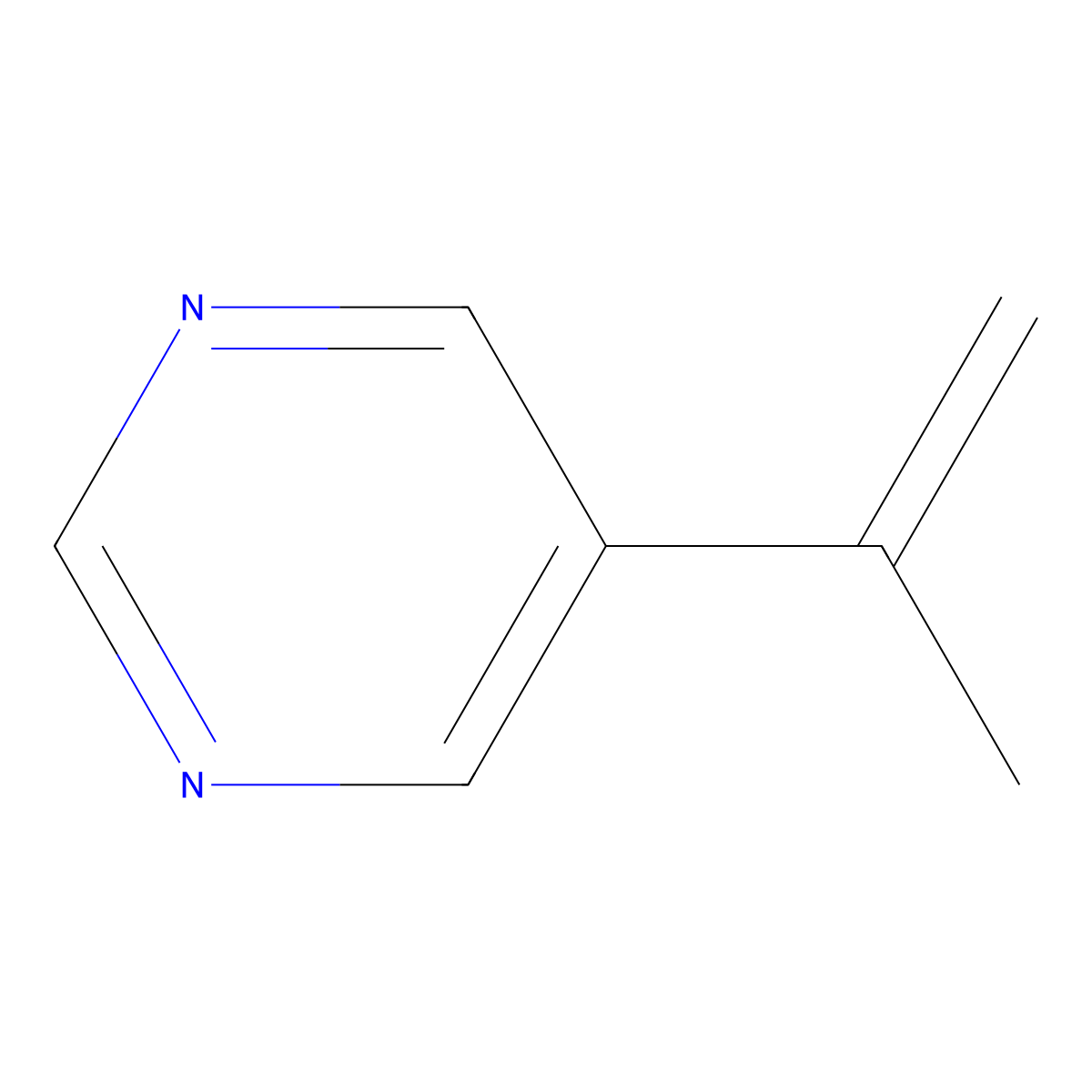 5-(Prop-1-en-2-yl)pyrimidine molecular structure, CAS 1427715-38-5
