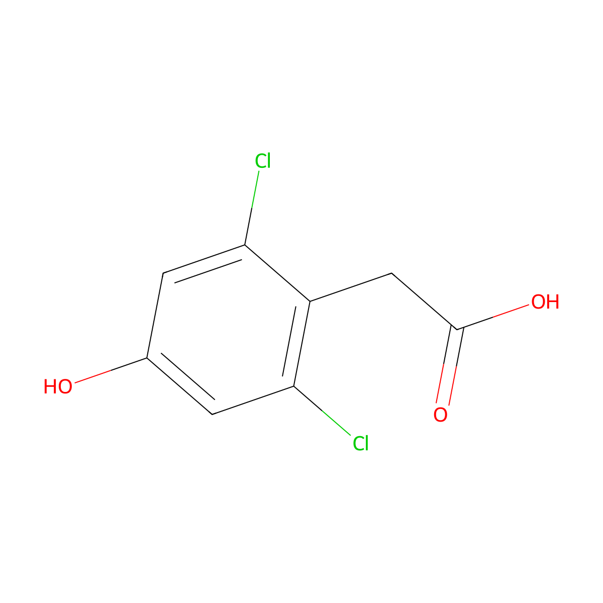 2-(2,6-Dichloro-4-hydroxyphenyl)acetic acid molecular structure, CAS 1427755-44-9