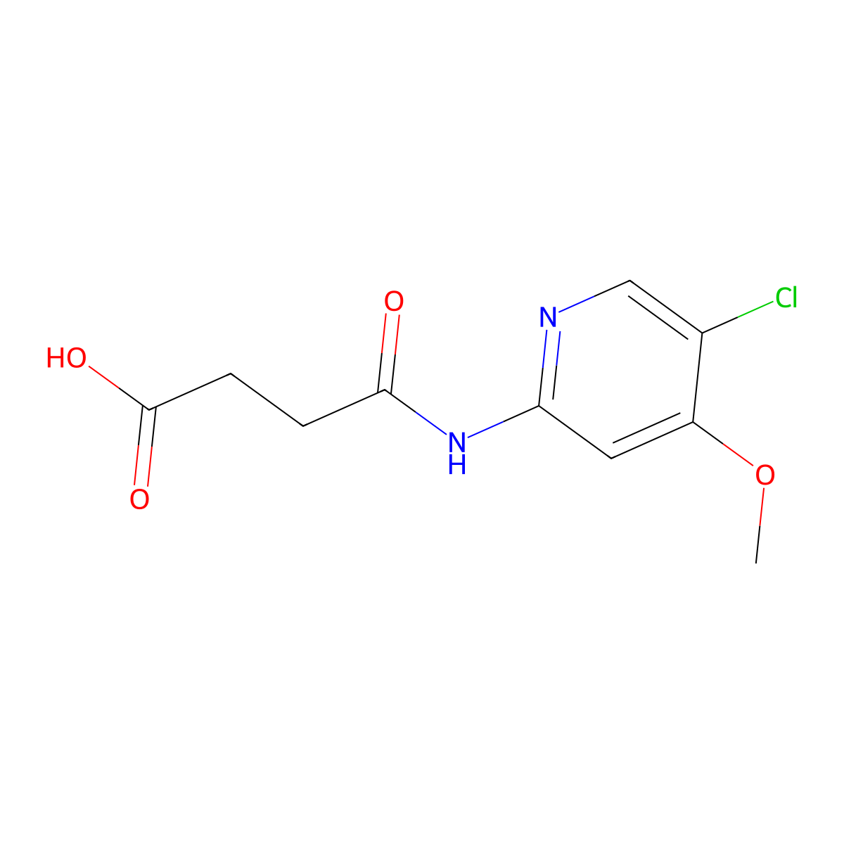 4-((5-Chloro-4-methoxypyridin-2-yl)amino)-4-oxobutanoic acid molecular structure, CAS 1427782-19-1
