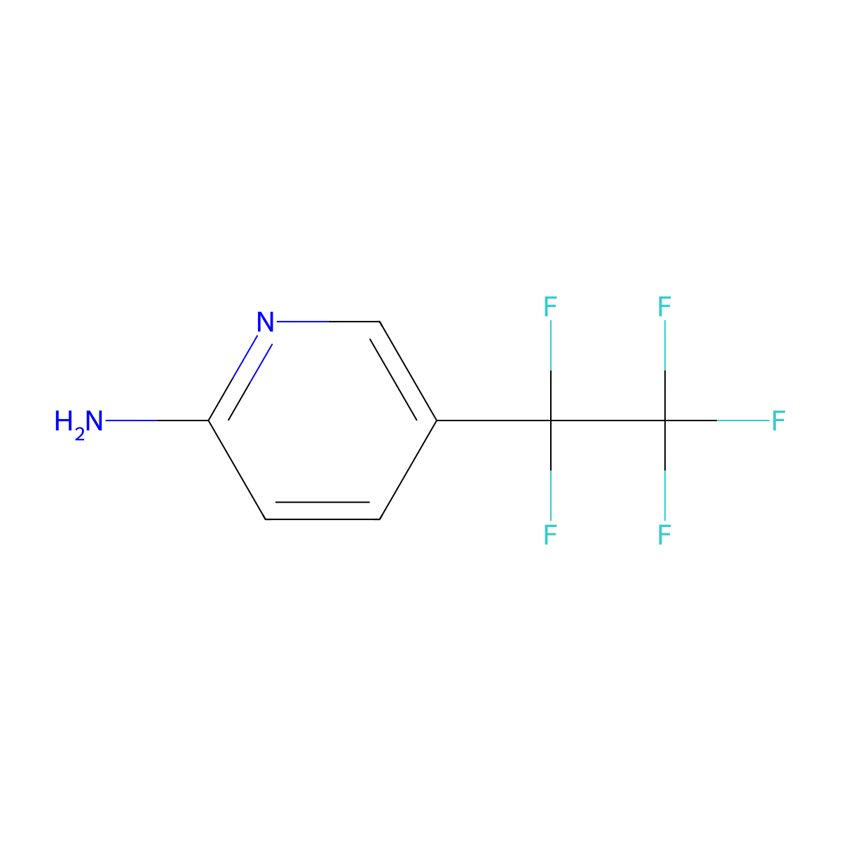 5-(Perfluoroethyl)pyridin-2-amine molecular structure, CAS 1427789-94-3