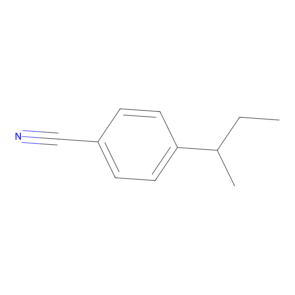4-(sec-Butyl)benzonitrile molecular structure, CAS 142779-15-5