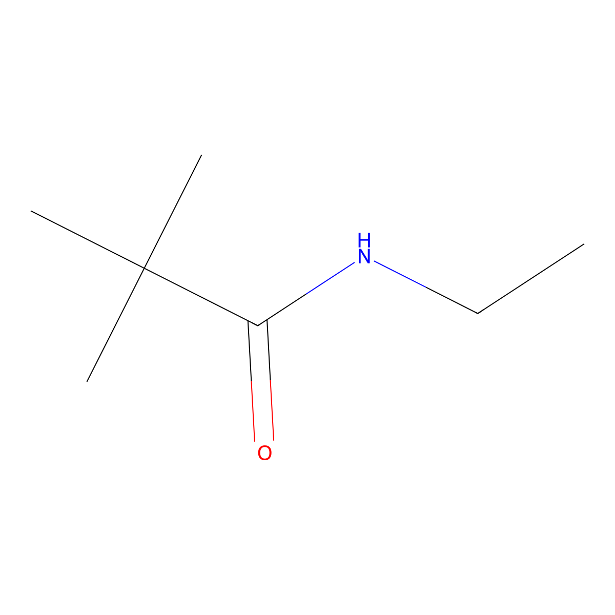 N-ethyl-2,2-dimethylpropanamide molecular structure, CAS 14278-29-6