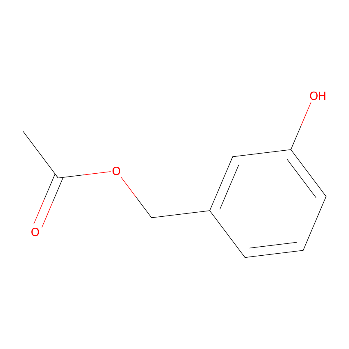 3-Hydroxybenzyl acetate molecular structure, CAS 142784-72-3