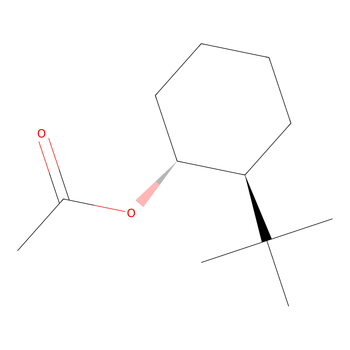 2-tert-Butylcyclohexyl acetate, trans- molecular structure, CAS 142798-19-4