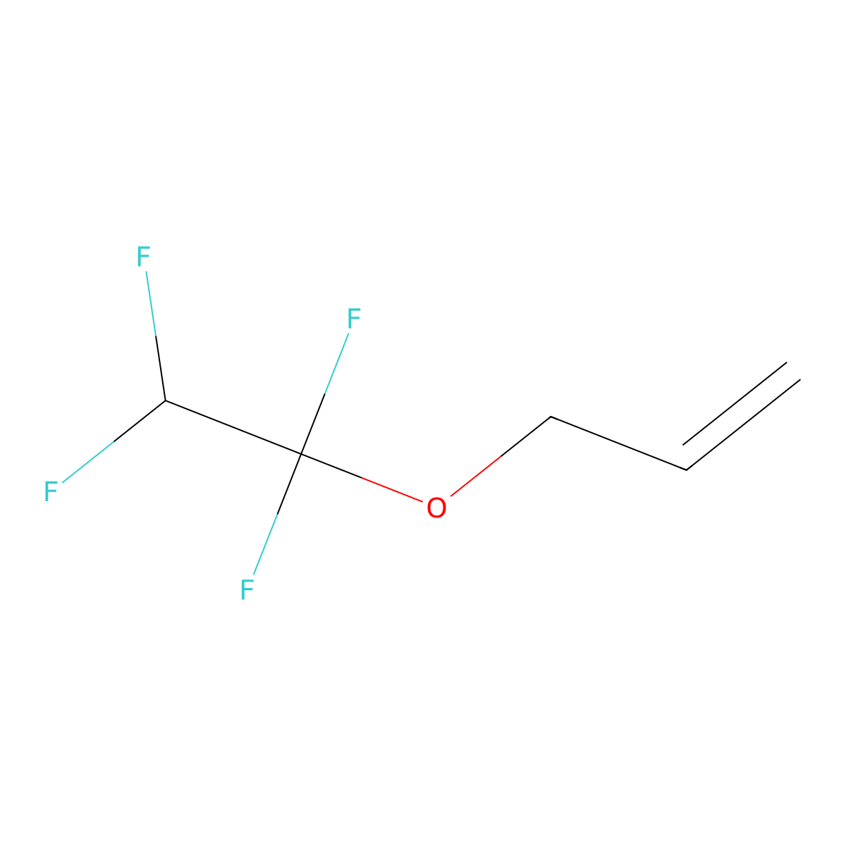 1,1,2,2-Tetrafluoroethyl allyl ether molecular structure, CAS 1428-33-7