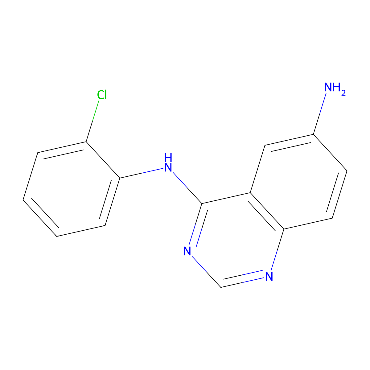 N4-(2-Chlorophenyl)quinazoline-4,6-diamine molecular structure, CAS 1428063-70-0