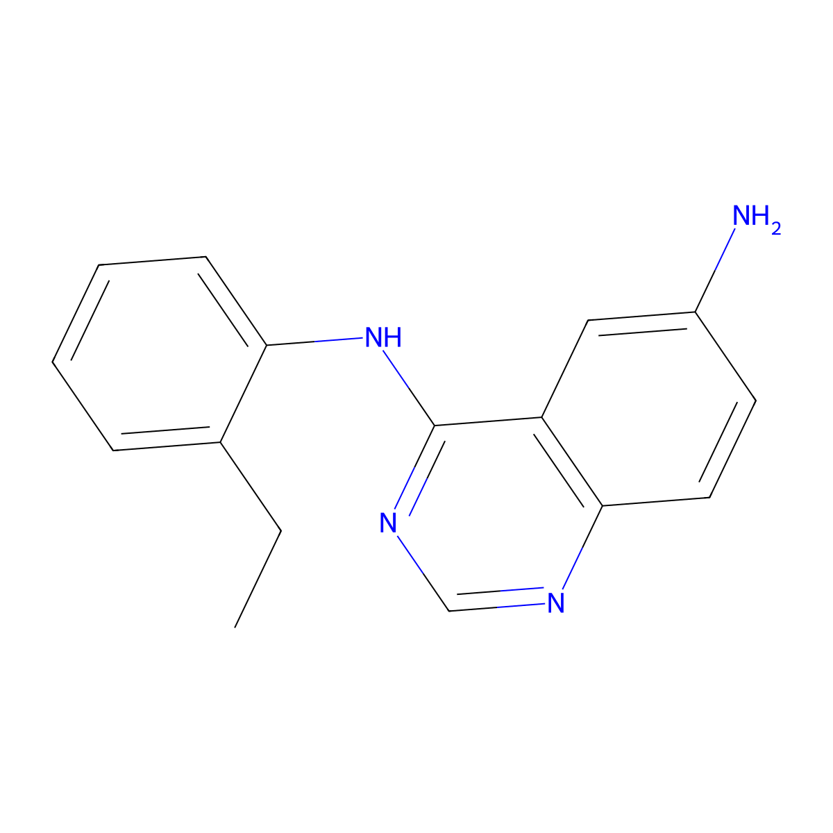 N4-(2-Ethylphenyl)quinazoline-4,6-diamine molecular structure, CAS 1428063-84-6