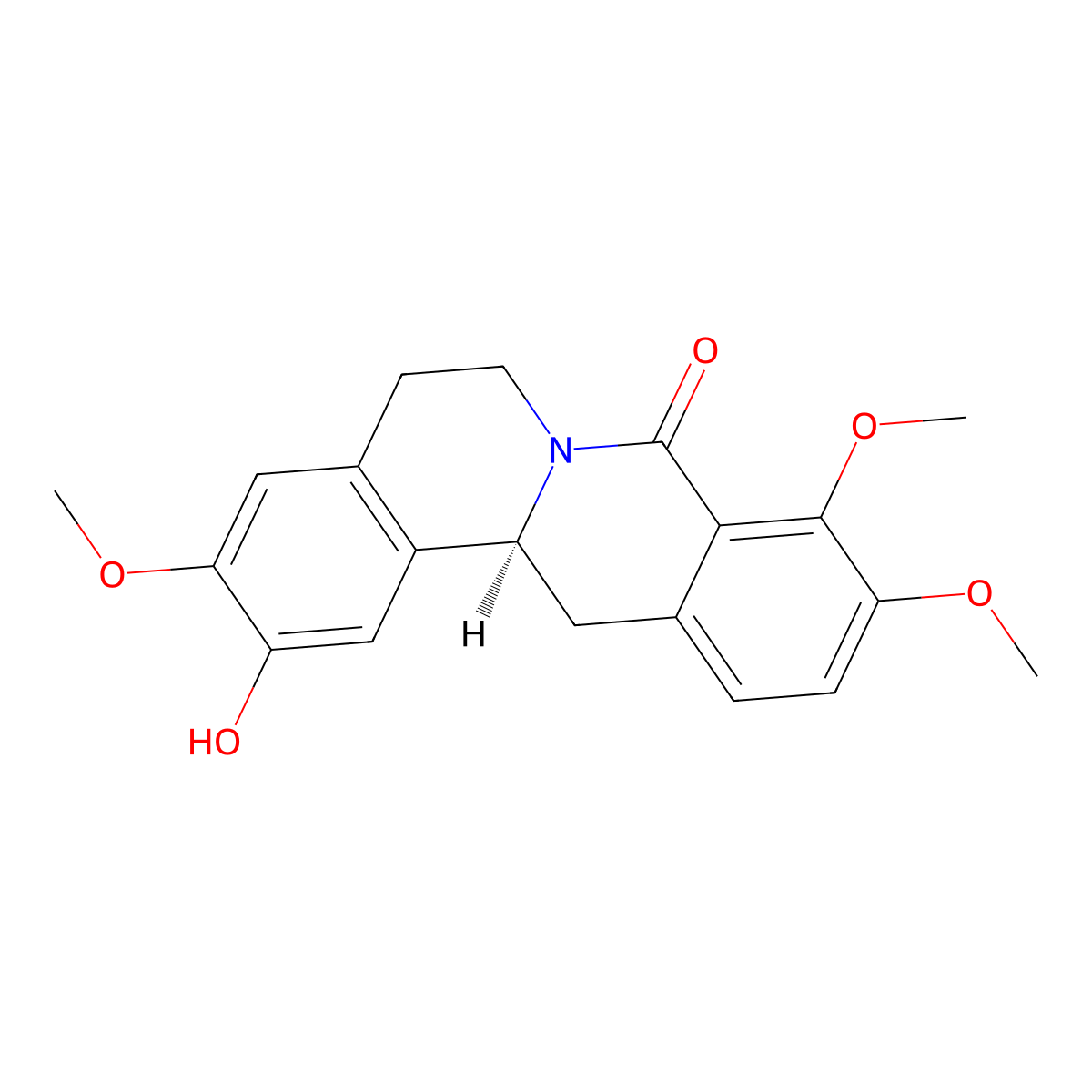 8-Oxoisocorypalmine molecular structure, CAS 142808-34-2