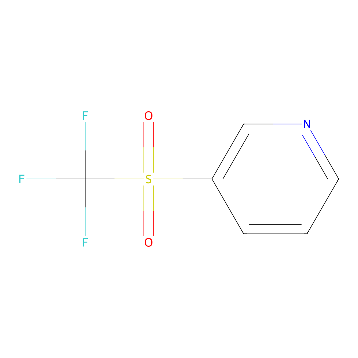 3-Trifluoromethanesulfonylpyridine molecular structure, CAS 1428126-81-1