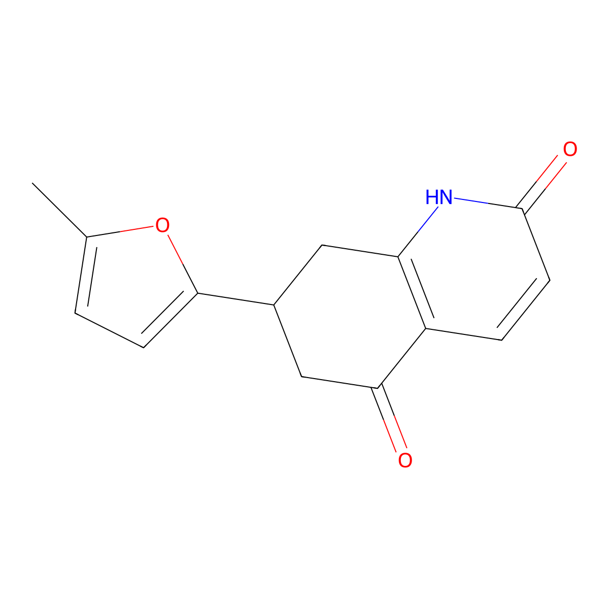 7-(5-methyl-2-furyl)-7,8-dihydroquinoline-2,5(1H,6H)-dione molecular structure, CAS 1428139-52-9
