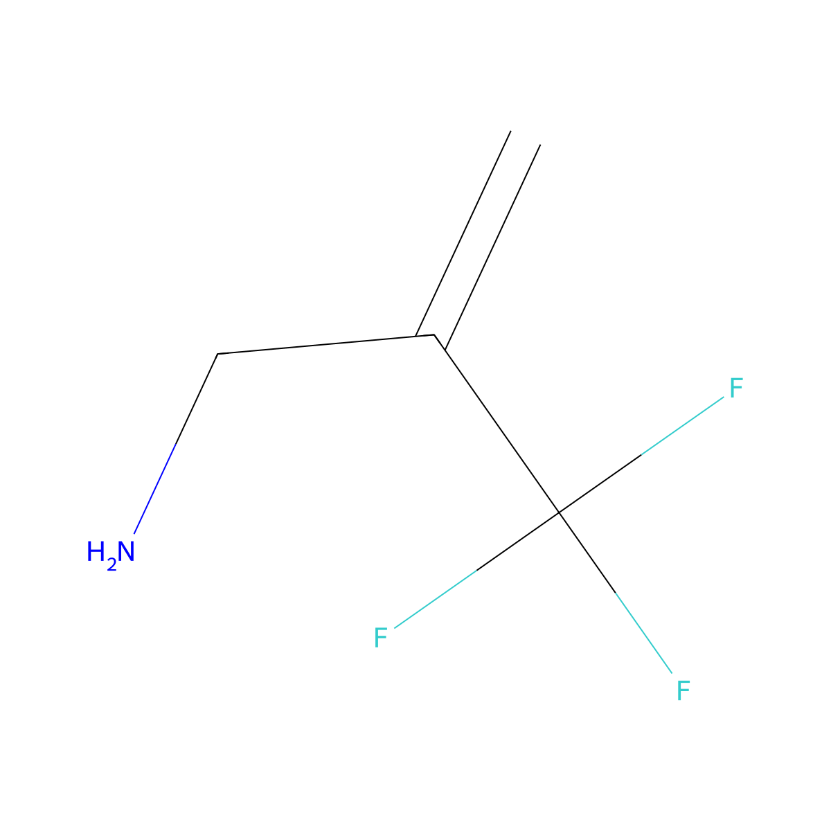 2-Trifluoromethyl-prop-2-en-1-amine molecular structure, CAS 1428153-96-1