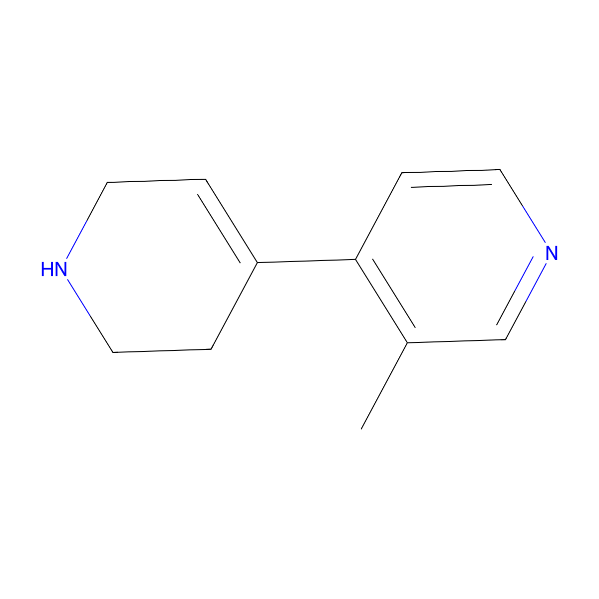 3-Methyl-4-(1,2,3,6-tetrahydropyridin-4-yl)pyridine molecular structure, CAS 1428184-62-6