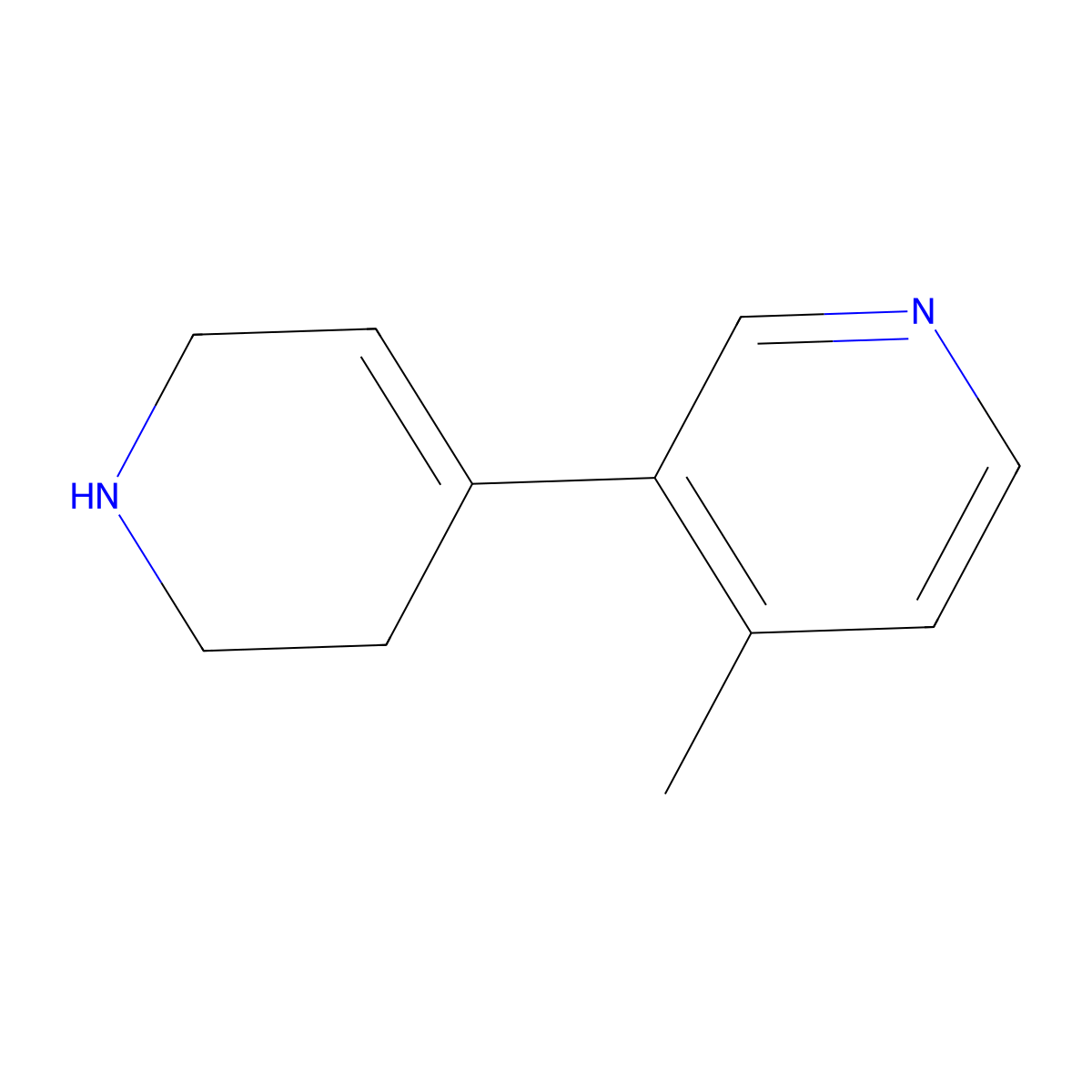 4-Methyl-3-(1,2,3,6-tetrahydropyridin-4-yl)pyridine molecular structure, CAS 1428185-57-2