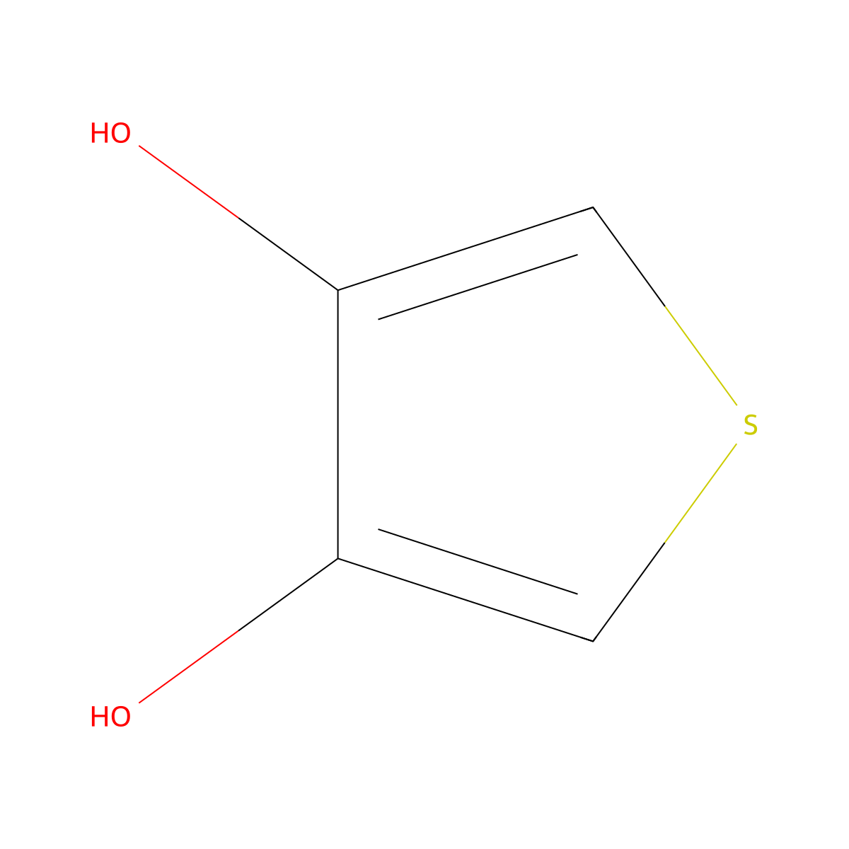Thiophene-3,4-diol molecular structure, CAS 14282-59-8