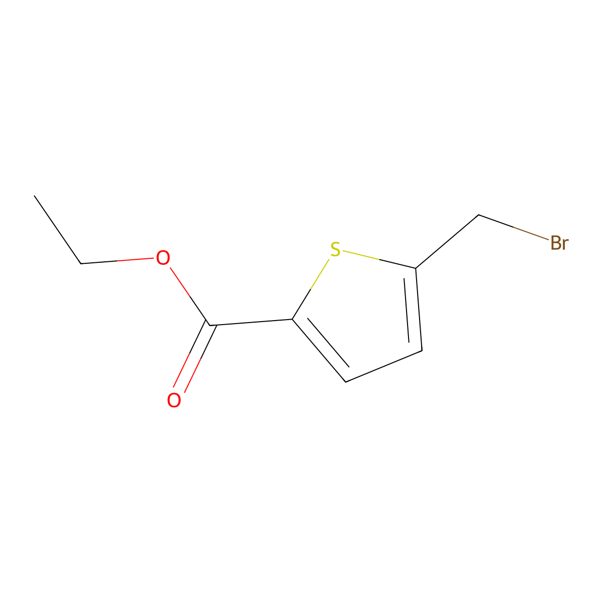 Ethyl 5-(bromomethyl)thiophene-2-carboxylate molecular structure, CAS 14282-72-5