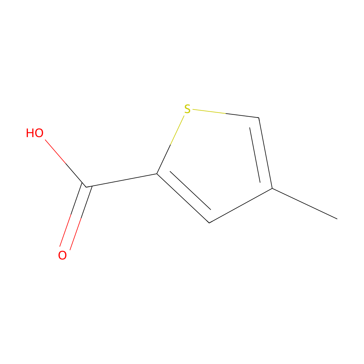 4-Methylthiophene-2-carboxylic acid molecular structure, CAS 14282-78-1