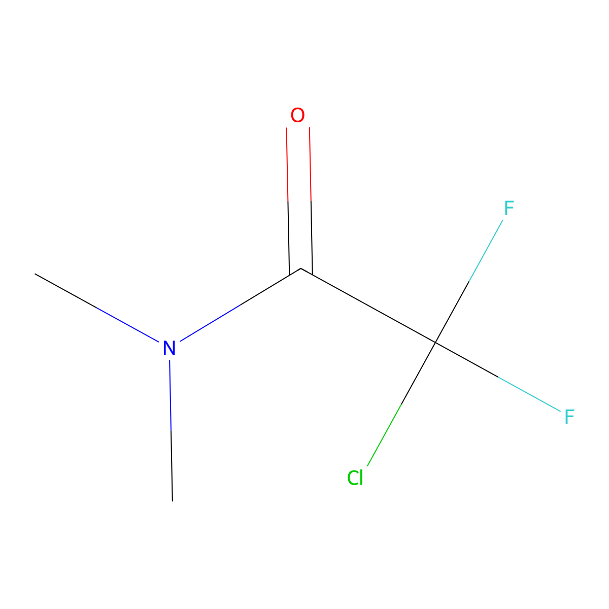 2-Chloro-2,2-difluoro-N,N-dimethylacetamide molecular structure, CAS 142820-19-7