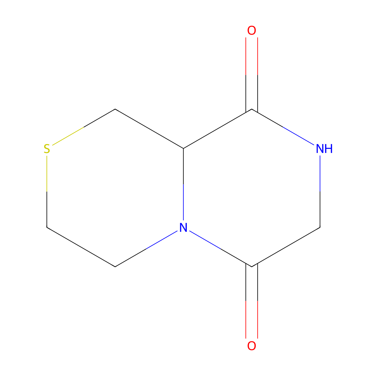Hexahydropyrazino[2,1-c][1,4]thiazine-6,9-dione molecular structure, CAS 1428232-99-8