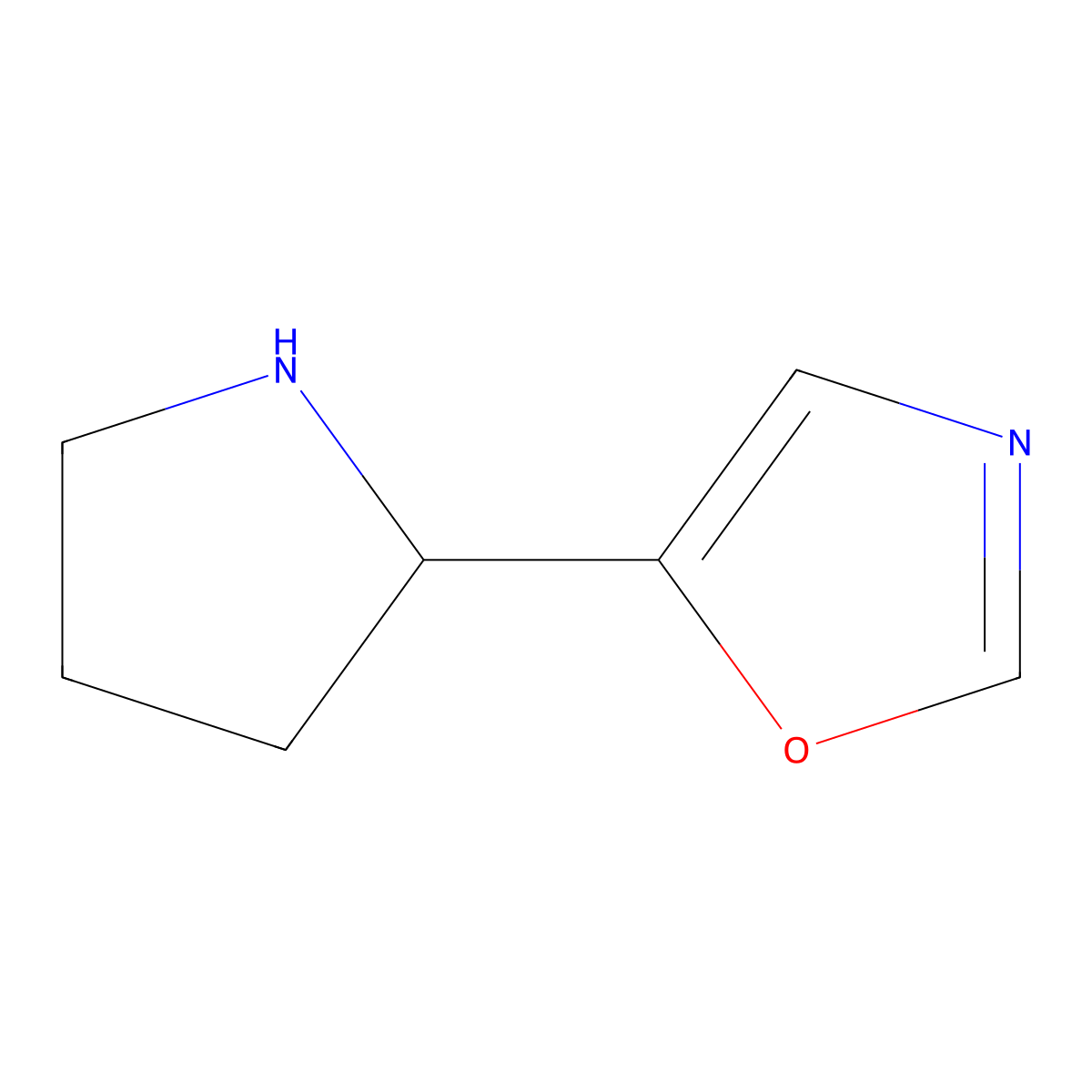 5-Pyrrolidin-2-yl-1,3-oxazole molecular structure, CAS 1428233-24-2