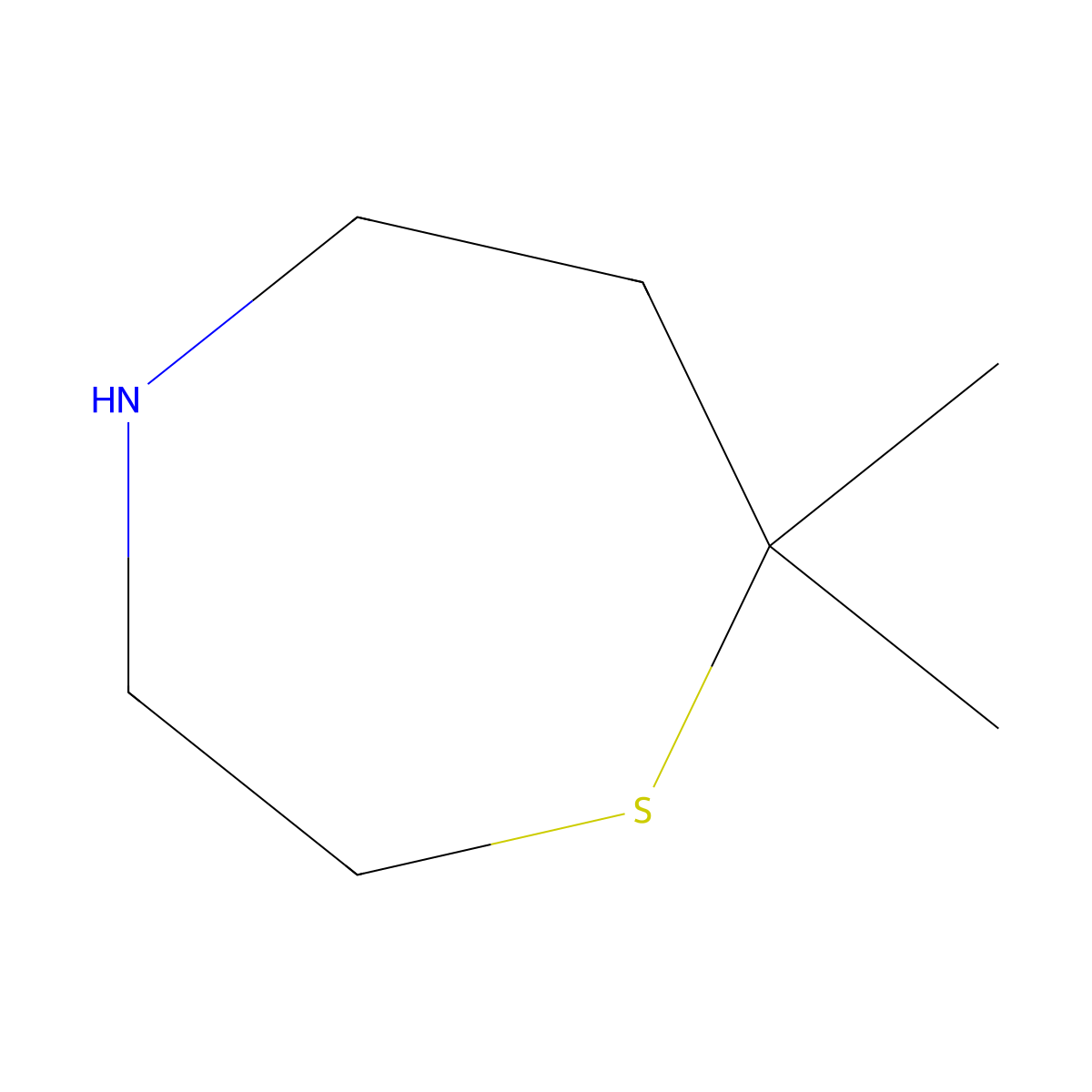 7,7-Dimethyl-1,4-thiazepane molecular structure, CAS 1428233-55-9