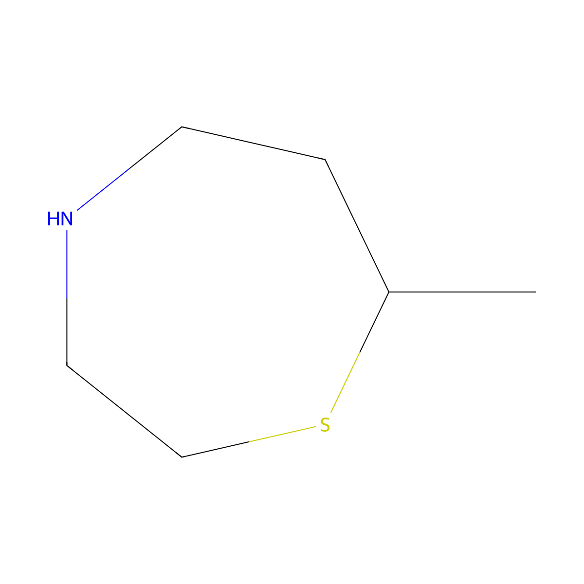 7-Methyl-1,4-thiazepane molecular structure, CAS 1428233-61-7